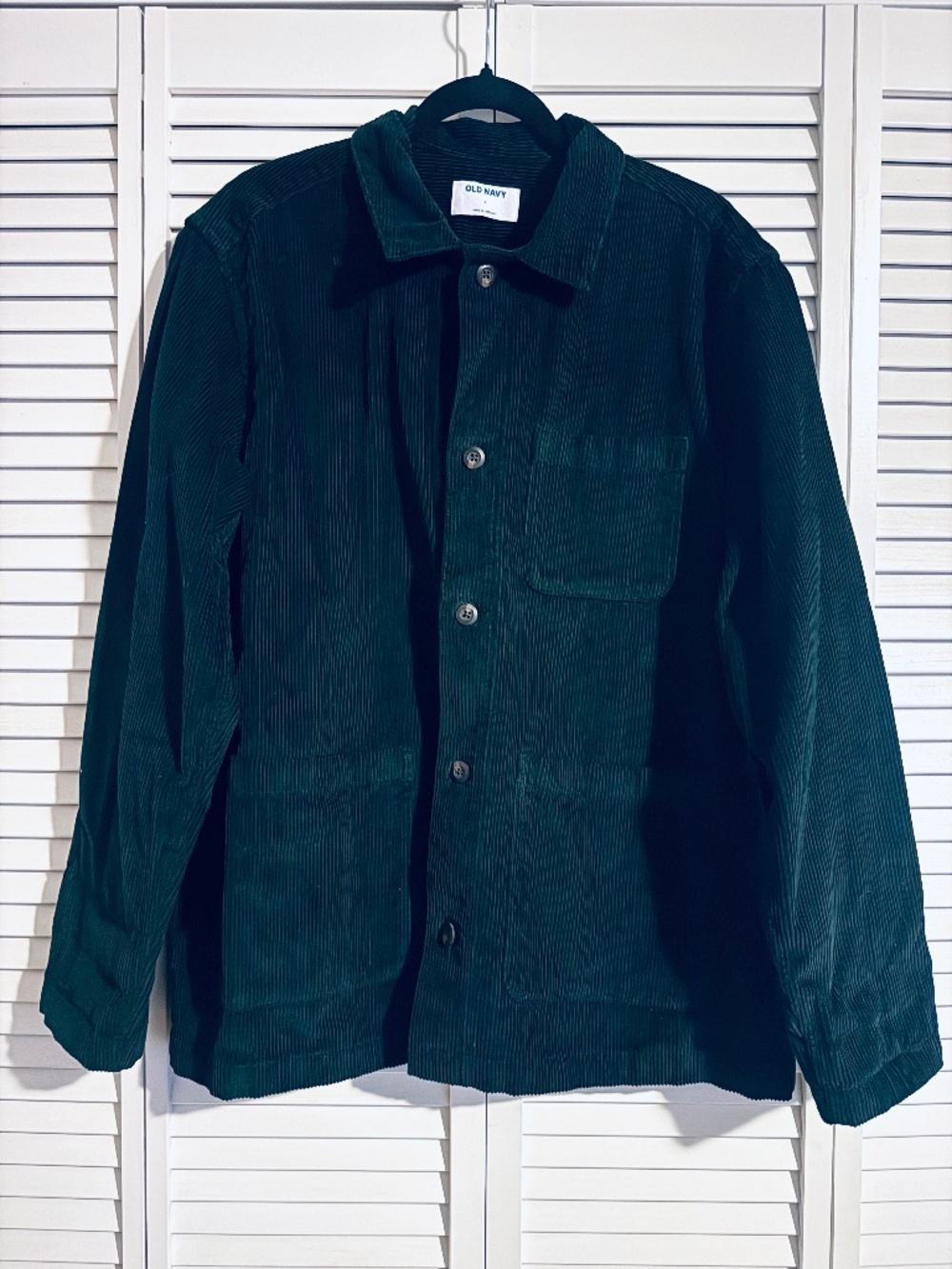Old Navy Emerald Corduroy Utility Chore Jacket (Men’s Large)